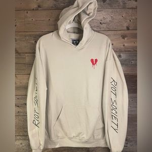 Riot Society- Hoodie(Broken Heart)-SzLg